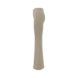 Pantaloni donna flared in punto stoffa