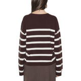 Maglia donna di lana a righe