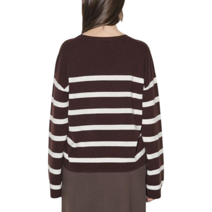 Maglia donna di lana a righe