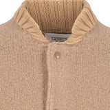 Bomber uomo in lana bouclè