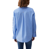 Camicia donna il popeline con borchie