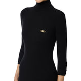 Abito donna in maglia a costine con taschino