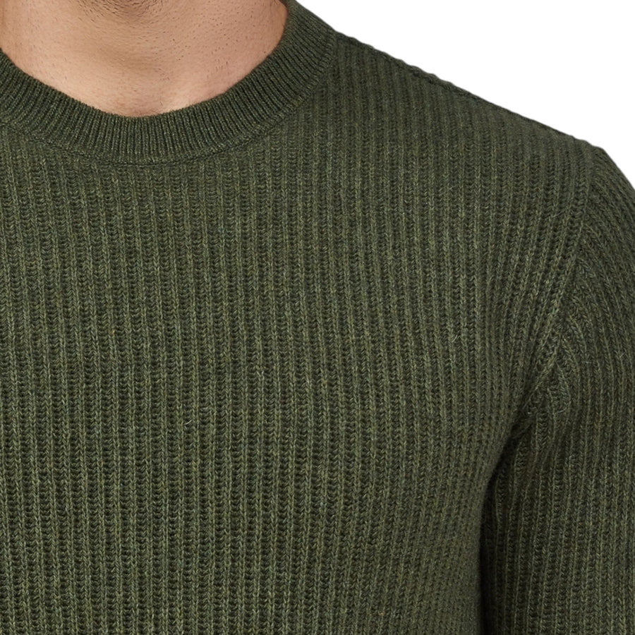 Maglione uomo a coste in Re-Wool