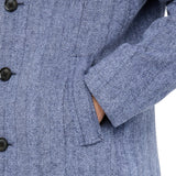 Cappotto uomo chevron in lana