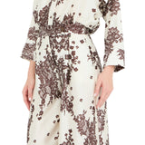 Pantaloni donna in twill stampato