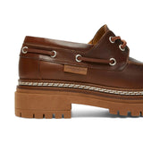 Mocassino donna da barca in pelle