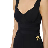 Abito donna bustier in tessuto bielastico