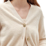 Cardigan e top donna in filato effetto pelliccia