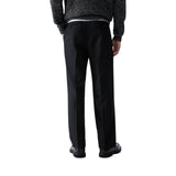 Pantaloni uomo relaxed fit in misto lana