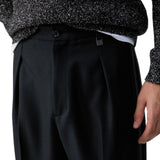 Pantaloni uomo relaxed fit in misto lana