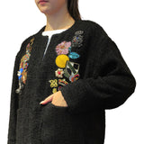 Giacca donna corta con patch