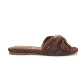 Ciabatte donna in rafia intrecciata