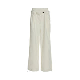 Pantalone donna palazzo con doppia vita alta