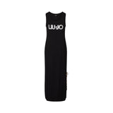 Abito donna  lungo con maxi logo