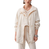 Giacca donna antivento con coulisse