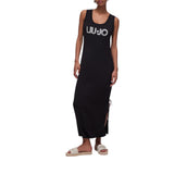 Abito donna  lungo con maxi logo