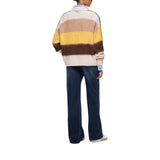Maglia donna in misto alpaca a righe