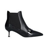 Stivaletti donna in pelle con tacco basso