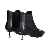 Stivaletti donna in pelle con tacco basso