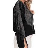 Camicetta da donna in maglia con scollo a V