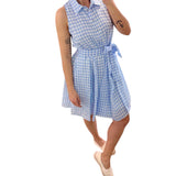 Abito donna  corto in vichy