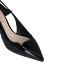 Décolleté donna in vernice con cut-out