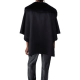Poncho donna in montone sintetico