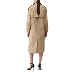 Trench donna con ricami gioiello