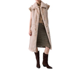 Gilet donna in montone sintetico