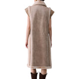 Gilet donna in montone sintetico