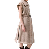 Gilet donna in montone sintetico