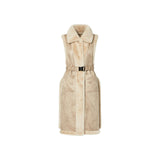 Gilet donna in montone sintetico