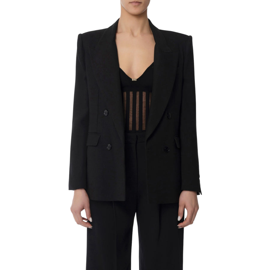 Giacca donna in gabardina di misto lino