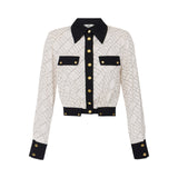 Camicia donna bi-color in georgette