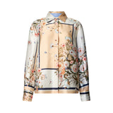 Camicia donna in twill stampato