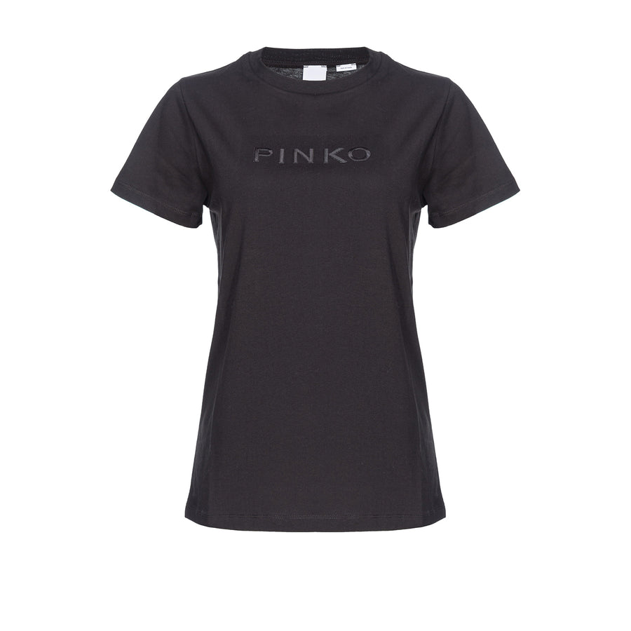 T-shirt donna ricamo logo Pinko