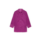 Camicia donna in voile di cotone ricamata a mano