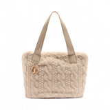 Borsa  hobo grande in pelliccia sintetica