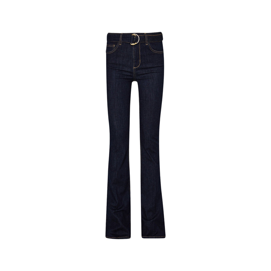 Jeans donna flare con cintura