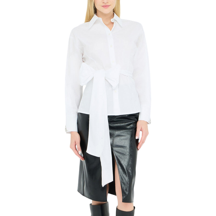Camicia donna con ricami gioiello