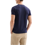 T-shirt Uomo Girocollo Maniche Corte Blu QB24