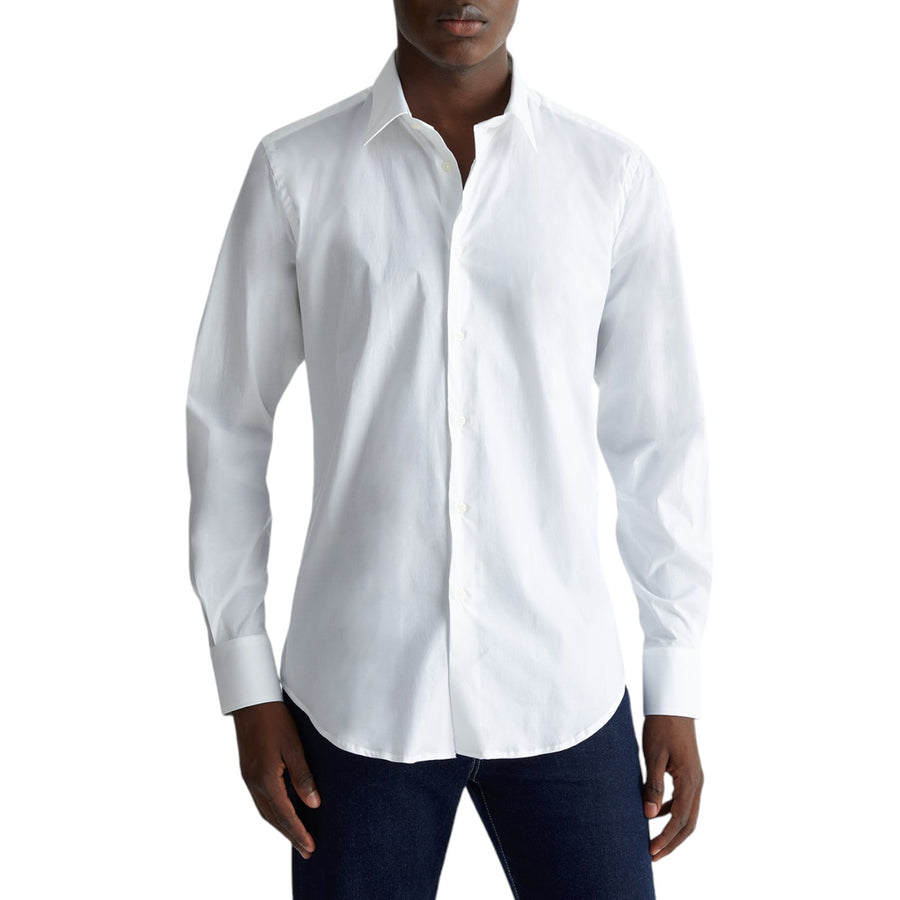 Camicia uomo bianco in popeline