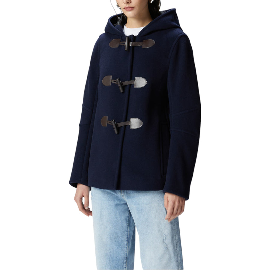 Cappotto donna corto Montgomery con alamari