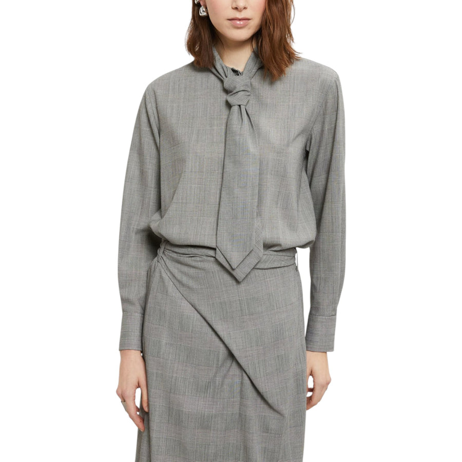 Blusa donna in tessuto galles extra light