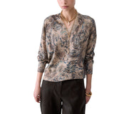 Maglia donna con scollo a V
