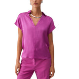 Blusa donna in raso