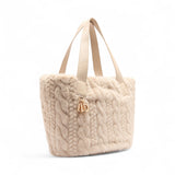 Borsa donna hobo grande in pelliccia sintetica