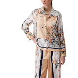 Camicia donna in twill stampato