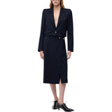 Gonna Donna longuette in misto lana