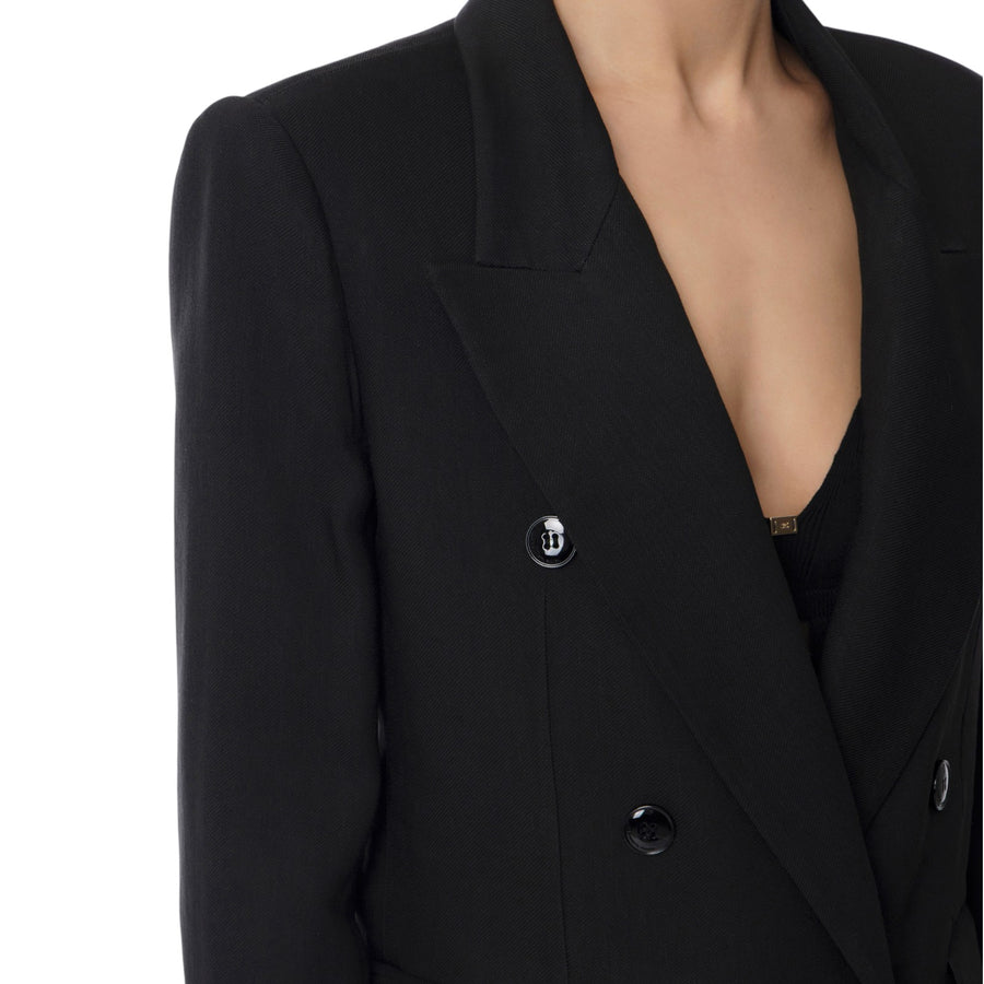 Giacca donna in gabardina di misto lino
